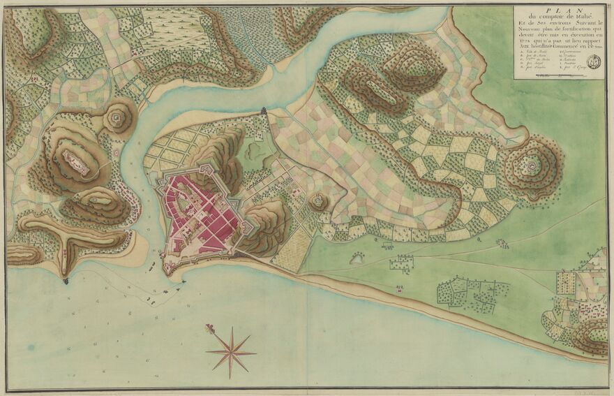 Carte du port de Mahé